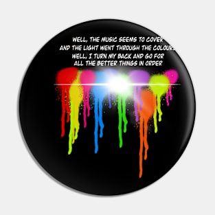 Volbeat still counting art colour splash Pin