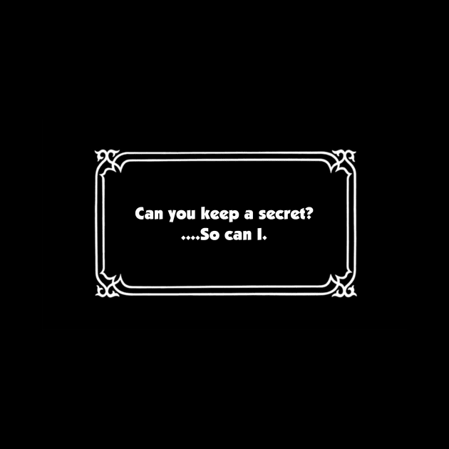 Clue Segue Card - Keep A Secret by BigOrangeShirtShop