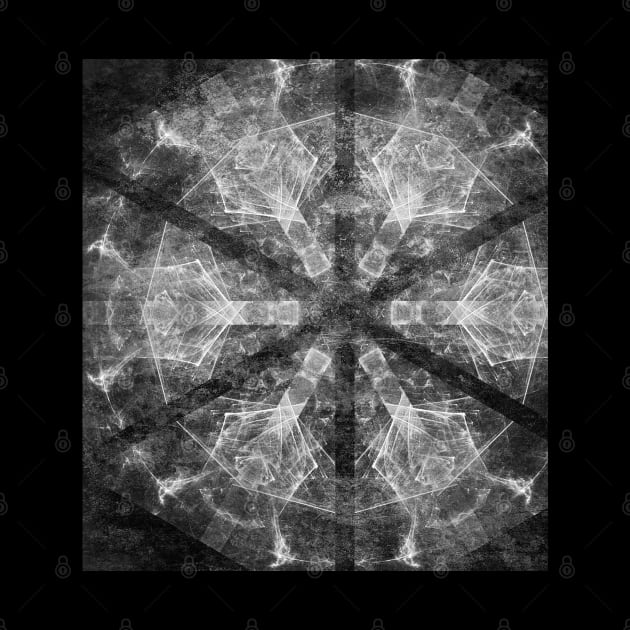 Magical black and white mandala 007 by hereswendy