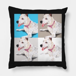 Smiling Pit Bull Dog Pillow