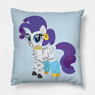 Rarity zebra Pillow