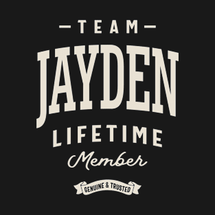 Team Jayden Lifetime Member Personalized Name T-Shirt