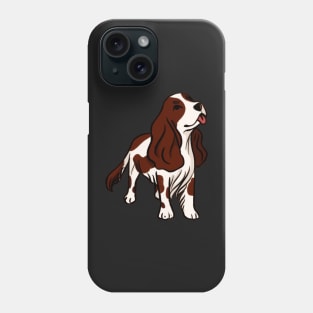 Liver and white Cocker spaniel Phone Case