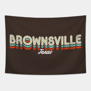 Retro Brownsville Texas Tapestry