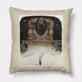Dag and Daga, and the Flying Troll of Sky Mountain - John Bauer Pillow