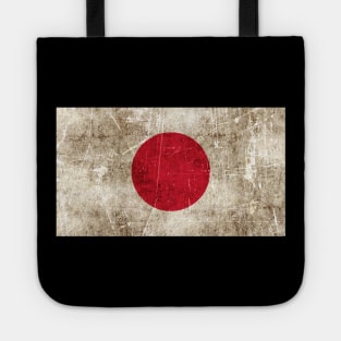 Vintage Aged and Scratched Japanese Flag Tote