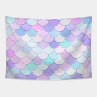 Sparkling Mermaid Scales Tapestry