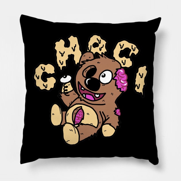 Bear Broken Pillow by Candy Store