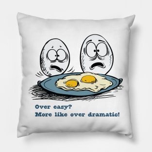 Funny Egg Pun Food Humor for Breakfast Enthusiasts Pillow