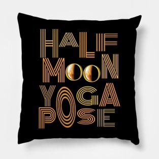 Half moon yoga pose Pillow