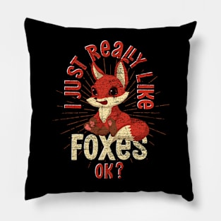 Funny Fox Lover Nature Wildlife Forest Animal Fox Pillow