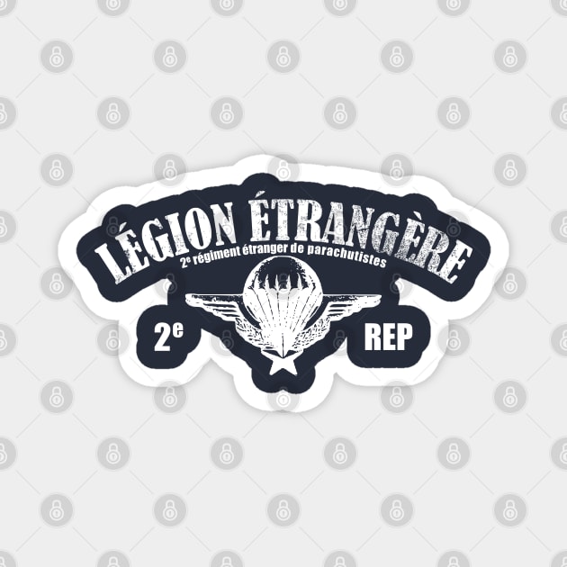 Foreign Legion Paratrooper - 2 Rep (distressed) Magnet by TCP