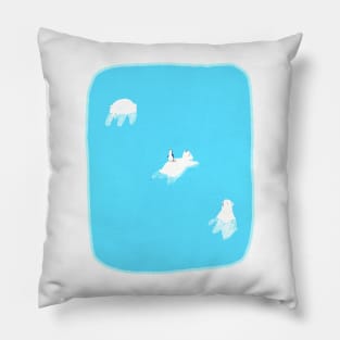 Water Pool Bear Artic Cold Penguin Pillow