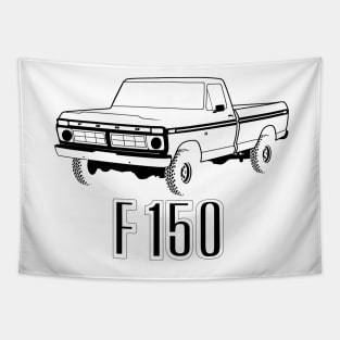 1976 F150 Black Print Tapestry