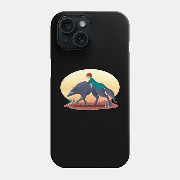 Protecting Beast Phone Case by Emma Wiklund Art