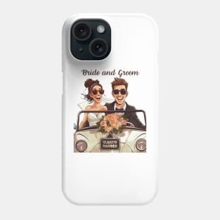 Bride and Groom Just Married Gifts for Newlyweds and Wedding Guests Phone Case