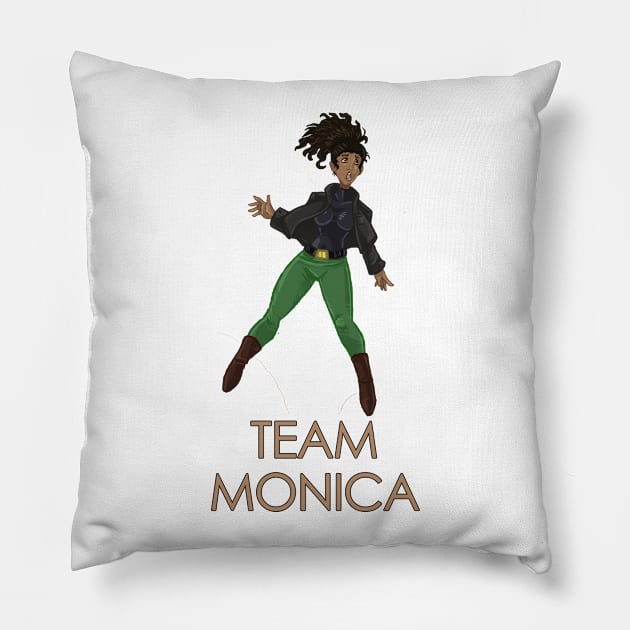 Team Monica Pillow by The Ostium Network Merch Store