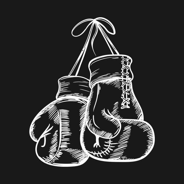 White Boxing Gloves by LetsBeginDesigns