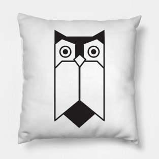 Geometric flat style owl design Pillow