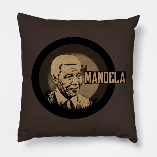 Mandela Vintage Freedom Pillow by CTShirts