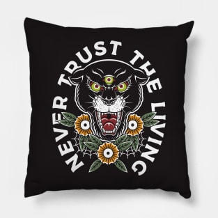 Panther Tattoo Quote Pillow