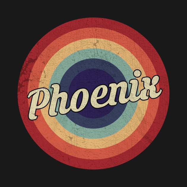 Phoenix - Retro Circle Vintage by Creerarscable