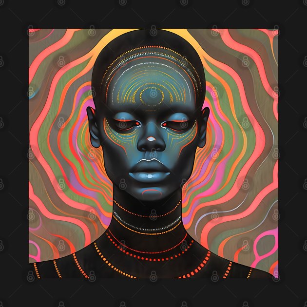 Psychedelic Portrait Illustration by Owndigiart