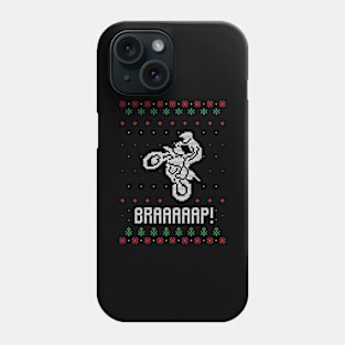 Merry Christmas Motorcross Xmas Gift Ugly Phone Case