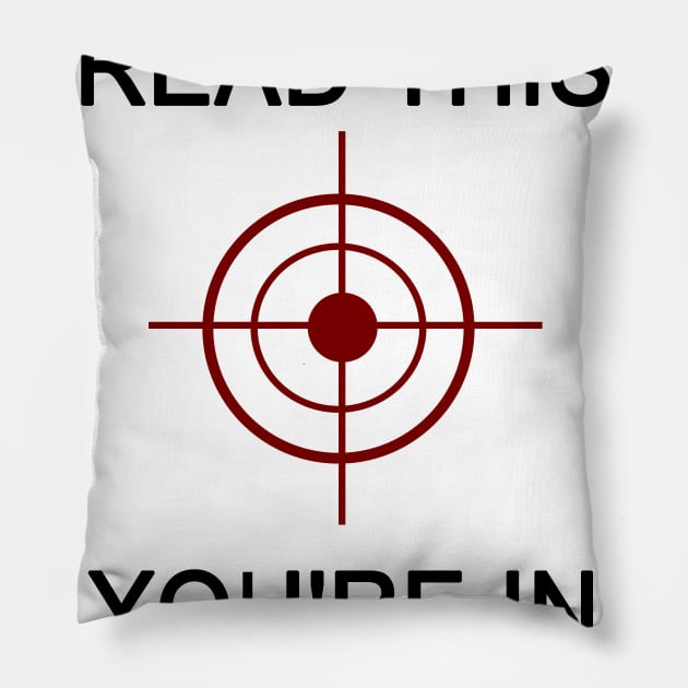 If you can read this you're in fart range funny Halloween costumes Pillow by AbirAbd