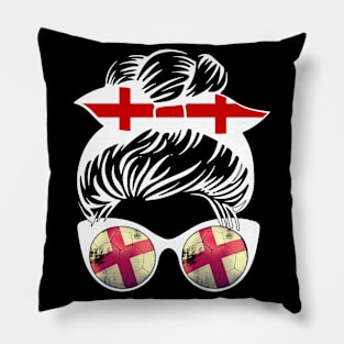 England Football Messy Bun Pillow