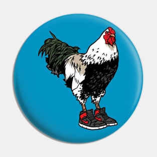 Chicken in Sneakers Pin