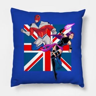 Captain Britain and Psylocke Pillow