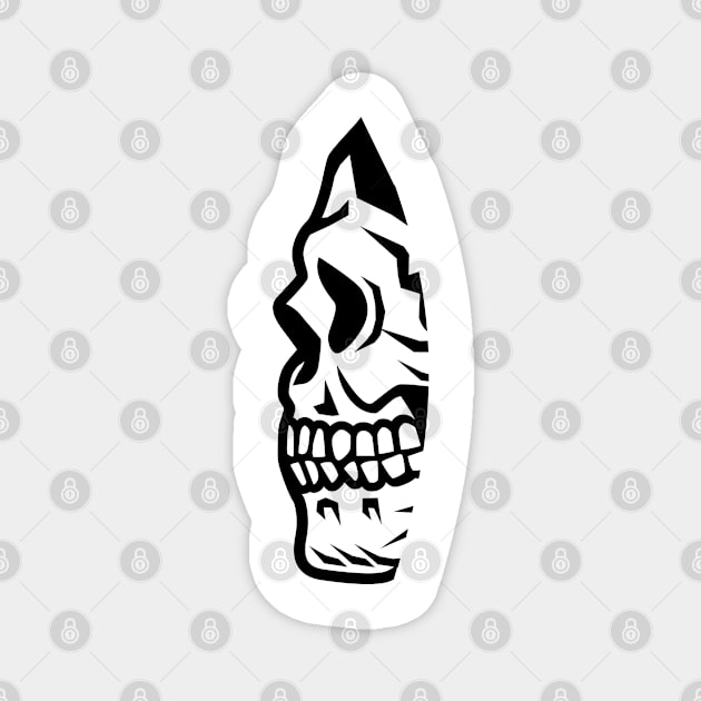 Skeleton Face Magnet by ShirtyLife