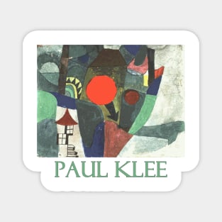 With the Setting Sun by Paul Klee Magnet