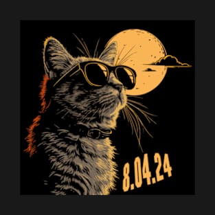 Cat Watching the Solar Eclipse T-Shirt