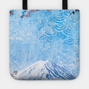 Japan Mount Fuji Cherry Blossom Sakura Collage Art 63 Tote