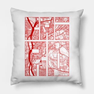 Cairo, Egypt City Map Typography - Oriental Pillow