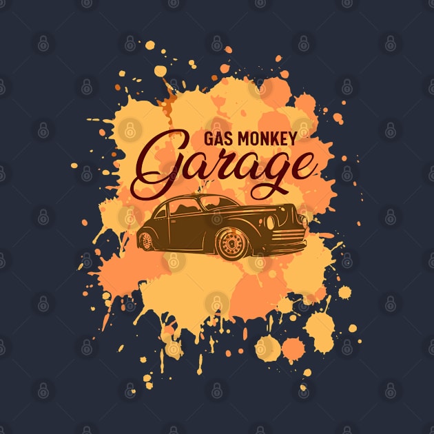 Gas Garage Gasoline Car T-Shirt by bert englefield 