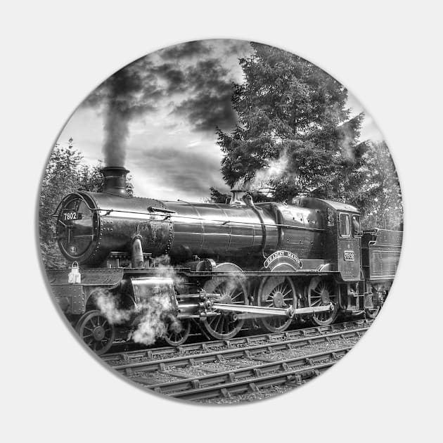 Bradley Manor - Black and White Pin by SteveHClark