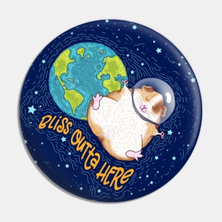 Cosmic Space Guinea Pig Bliss Outta Here Pin