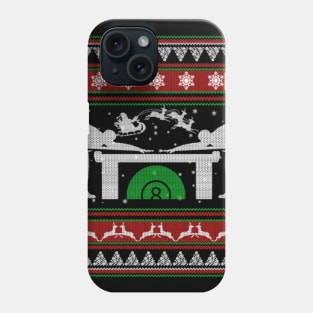 Billiards Ugly Christmas Sweater Gift For Sports Lover Phone Case