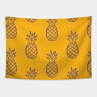 Pineapple Pattern - Pineapple Gift  - Beach Gift Tapestry