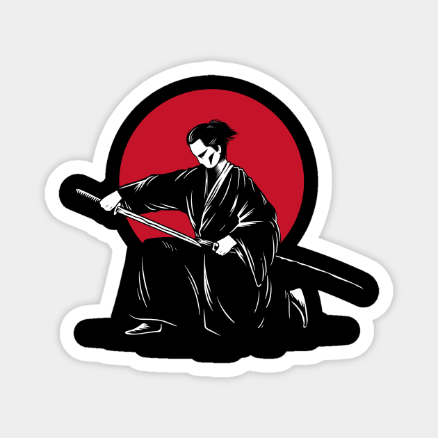 Samurai, Japan, Japanese Magnet by Design's by Dalton