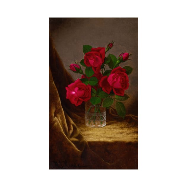 Jacqueminot Roses by Martin Johnson Heade by Classic Art Stall