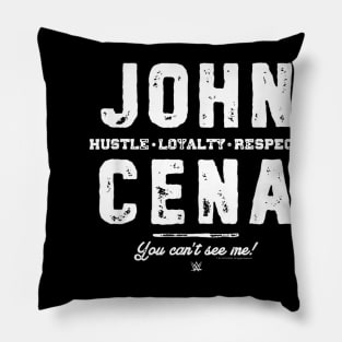 John Cena Hustle Loyalty Respect Fight Type Pillow