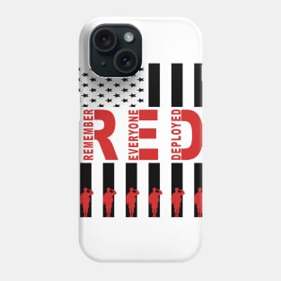 Military Deployment Gift Remember Everyone Deployed We Wear Red On Friday’s Phone Case