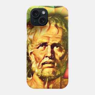 Lucius Annaeus Seneca Snow Portrait | Lucius Annaeus Seneca Artwork 15 Phone Case