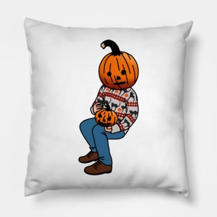 Pumpkin Boy Sitting Pillow