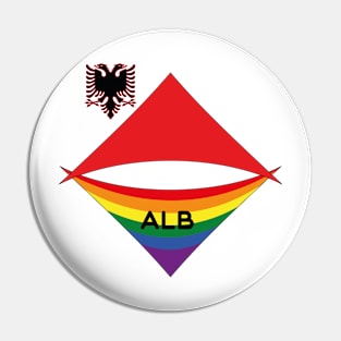 Albania  pride flag Pin