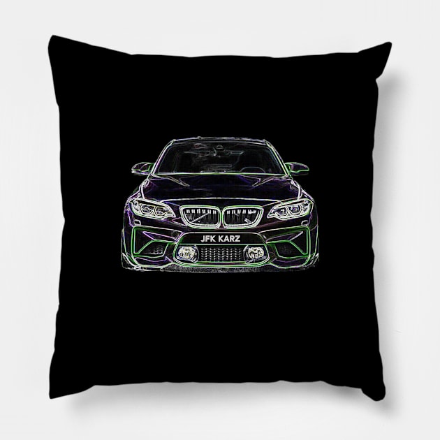 BMW M3 3 Series 2013 Front End Pillow by JFK KARZ